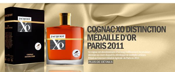 cognac xo jacquiot medaille d'or Paris
